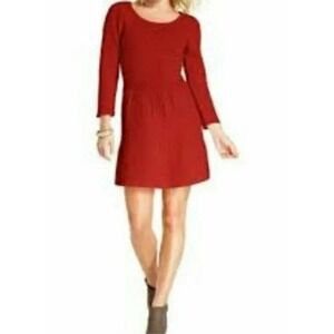 Jessica Simpson ~Woman Size L~ Red Textured Chili Pepper Sweater LS Dress NWT$79